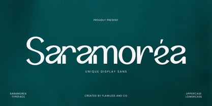 Saramorea Font Poster 1