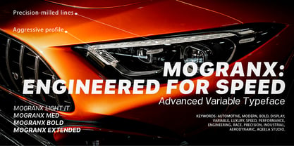 Mogranx Variable Font Poster 8
