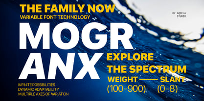 Mogranx Variable Font Poster 1