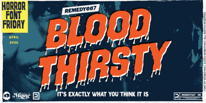 Blood Thirsty 667 Font Poster 1