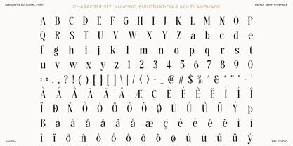 Savera Editorial Font Poster 6