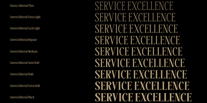 Savera Editorial Font Poster 7