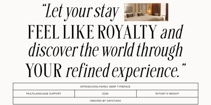 Savera Editorial Font Poster 2
