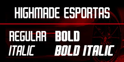 Highmade Esportas Font Poster 2