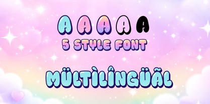 Popper Sparkle Font Poster 2