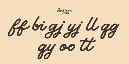Sunbloom Font Poster 7