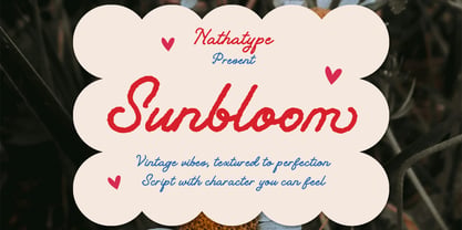 Sunbloom Font Poster 1