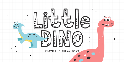 Little Dino Font Poster 1