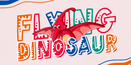 Little Dino Font Poster 6