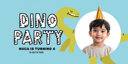 Little Dino Font Poster 4