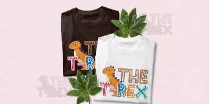 Little Dino Font Poster 2