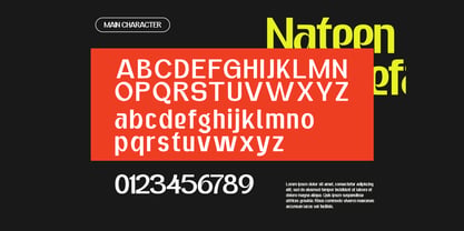 Nateen Display Font Poster 2