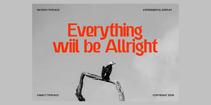 Nateen Display Font Poster 8