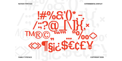 Nateen Display Font Poster 6