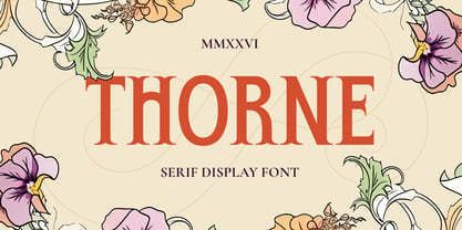 Thorne Font Poster 1