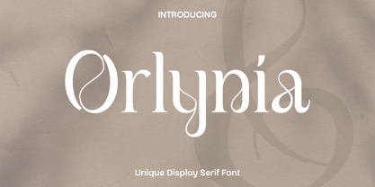 Orlynia Font Poster 1