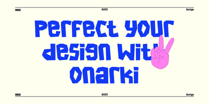 Onarki Font Poster 10