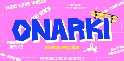 Onarki Font Poster 1