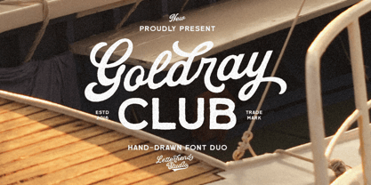Goldray Club Font Poster 1