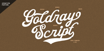 Goldray Club Font Poster 7