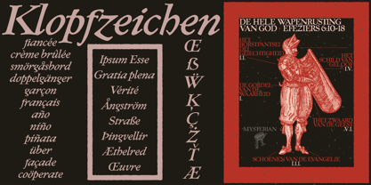 Klopfzeichen Font Poster 9
