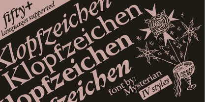 Klopfzeichen Font Poster 1