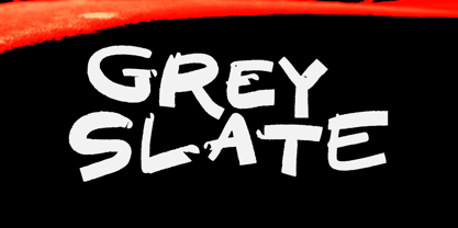 Grey Slate Font Poster 1