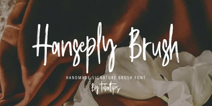 Hanseply Brush Font Poster 1