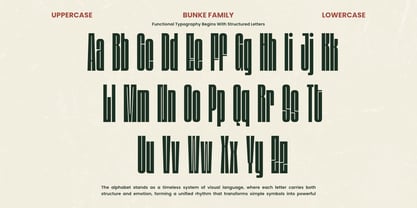 Bunke Font Poster 9