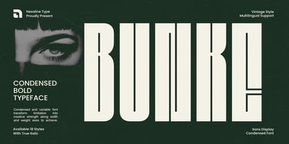 Bunke Font Poster 1