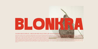 Blonkra Font Poster 1