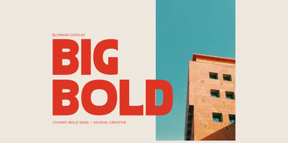 Blonkra Font Poster 2