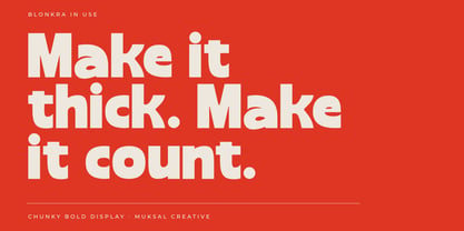 Blonkra Font Poster 8