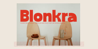 Blonkra Font Poster 6