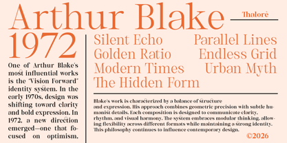Thalore Font Poster 9