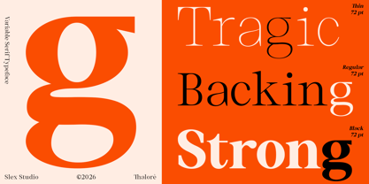 Thalore Font Poster 11
