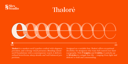 Thalore Font Poster 4