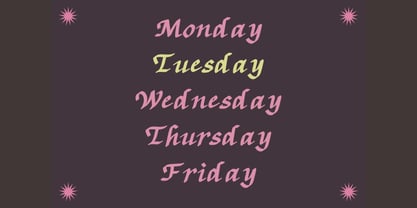 Tuesday Display Classic Italic Font Poster 3