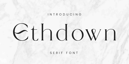 Ethdown Font Poster 1