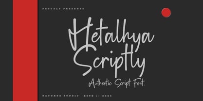 Hetalhya Scriptly Font Poster 1