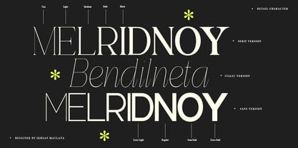 Gentano Athiroen Font Poster 7