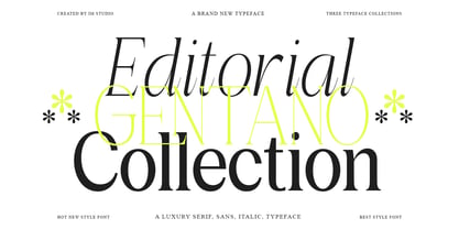 Gentano Athiroen Font Poster 2