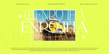 Gentano Athiroen Font Poster 13