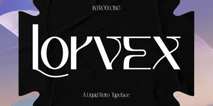 Lorvex Font Poster 1