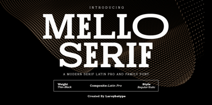 Mello Serif Font Poster 1