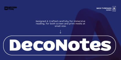 Deco Notes Font Poster 1