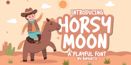 Horsy Moon Font Poster 1