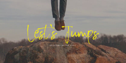 Glistare Brush Font Poster 6