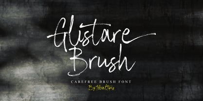 Glistare Brush Font Poster 1