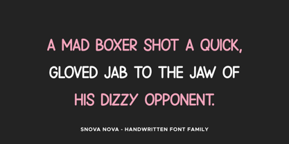 Snova Nova Font Poster 6